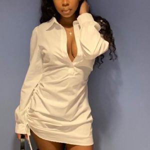 White collared dress